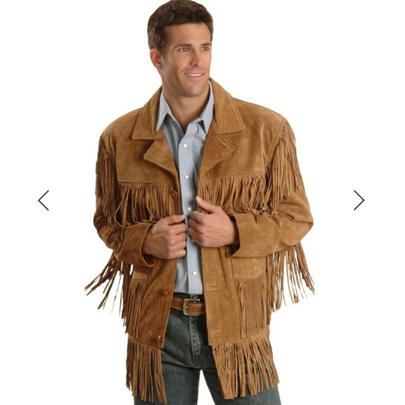 Pioneer wear Other - "PIONEER WEAR " LEATHER FRINGE JACKET - BROWN